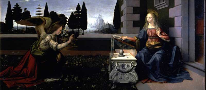 Leonardo da Vinci - Annunciazione